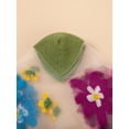 thumbnail image 4 of CAILDANL Women's 4 Pairs Sheer Mesh Flower Patterned Thin Casual Crew Socks Transparent Cute Summer Socks, 4 of 5