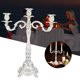 thumbnail image 1 of European Candle Holder, Home Decor, Retro Romantic Gift, Candlelight Dinner Accessories, 3 Silver and White Candlesticks, 1 of 1