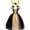 Black Gold Yarn, variant on KAWELL Halloween Maleficent witch dress with headband set vampire witch costume 1-12 years old