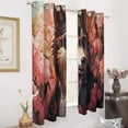 thumbnail image 2 of Blackout Curtains for Bedroom Funny Glasses Wolf Full Room Darkening Grommet Curtains for Living Room,Thermal Insulated Ombre Drapes, 2 of 7