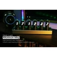 thumbnail image 6 of IPS Nixie Tube Desk Clock - 6 - Bit LCD Screen, Cyberpunk Decor, RGB Backlit Desktop Decoration, 6 of 8