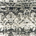 thumbnail image 3 of HomeRoots 508351 4 x 6 ft. Gray & Ivory Geometric Power Loom Stain Resistant Rectangle Area Rug, 3 of 5