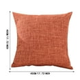 thumbnail image 3 of Linen Decorative Throw Pillow Cushion Cover 18''x18'' Pillowcase Pillow Protector Slip Sham For Car Couch Sofa Home, 3 of 4
