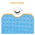 thumbnail image 5 of BPA-Free Non-Slip Anti-Bacterial Bath Mat with Suction Cups, 5 of 5