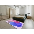 thumbnail image 4 of Ahgly Company Indoor Rectangle Patterned Dark Orchid Purple Area Rugs, 2' x 4', 4 of 6