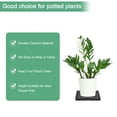 thumbnail image 3 of Platillo de Cerámica para Plantas Uxcell, Bandeja Captadora de Agua de 6.3 Pulgadas, Platillos para Macetas de Plantas de Interior [Cuadrado Negro], 3 of 7