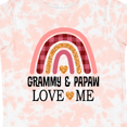 thumbnail image 4 of Inktastic Grammy and Papaw Love Me Girls Granddaughter Girls Toddler T-Shirt, 4 of 5