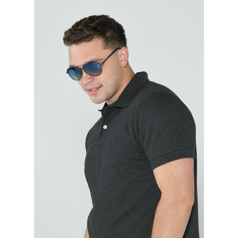 Chaps x Foster Grant Men's Aviator Fashion Sunglasses Gunmetal