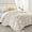 Beige, variant on Ameha Luxury Velvet Quilt Floral Diamond Pattern 3-Piece Set Ultrasonic Embossed Bedding Set Ultra Soft Reversible Bedspread Queen Size Black