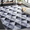 thumbnail image 3 of SAFAVIEH Faux Hide Daffodil Diamond Area Rug, Light Grey/Dark Grey, 3' x 5', 3 of 12