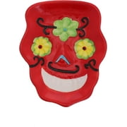 Day of the Dead Sugar Plate - Red