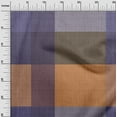 thumbnail image 3 of oneOone Rayon Brown Fabric Check Sewing Material Print Fabric By The Yard 56 Inch Wide, 3 of 4