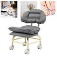 thumbnail image 1 of Swivel Chair, Rolling Stool with Wheels Gray  for Salon, 1 of 7