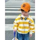 thumbnail image 4 of Sudadera para niños, Top a rayas con estilo, jersey de cuello redondo, camisa para niños, ropa de bebé recién llegada de primavera 2023, 4 of 4