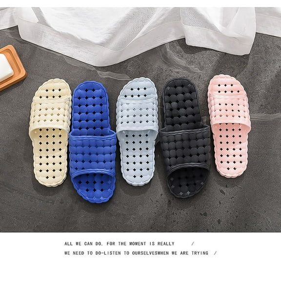 WHAMVOX  Bathroom Slipper Ladies Shower Shoes Slippers for Women and Pink