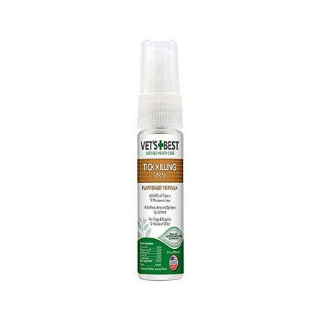 UPC: 0031658108275 | Vet s Best Tick Killing Spray for Dogs | 1 oz. Dog Tick Treatment Spray