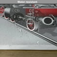 thumbnail image 6 of Ambesonne Steam Engine Place Mats Set of 4, Railway Train Art, Standard Size, Red Grey, 6 of 6