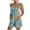 Green, variant on Clearance Under 5$! Women's Summer Comfortable Casual Suspender Printing Shorts Pocket Jumpsuit Shorts with Pockets 2025 Clothes