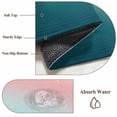 thumbnail image 6 of 5'x8' Area Rugs, Pink Turquoise Ombre Indoor Outdoor Area Rug for Living Room Bedroom, Teal Modern Geometric Striped Abstract Art Washable Bathroom Rugs Kitchen Floor Carpet Mats Home Decor Aesthetic, 6 of 8