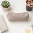 thumbnail image 4 of Hyknon Pencil Pouch Bag, Large Capacity Polka Dot Pencil Case, Minimalist Retro Zipper Pen Pouch, Portable Soft Stationery Bag, Multi-Functional Makeup Bag for Cosmetics Daily Campus Office, Gray, 4 of 7