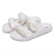 thumbnail image 2 of ANLUKE Kids Girls Comfort Slides Soft Sandals for Boys with Adjustable Two Buckle, Sizes 10-4, 2 of 8