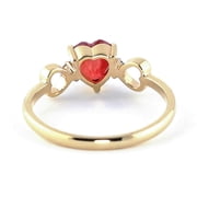Galaxy Gold 18K Solid Yellow Gold 1.01 Carat Natural Diamond & Diamond Ring - April Birthstone - Symbol of Eternal Love - Made in USA - Fine Jewelry for Women