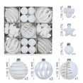 thumbnail image 5 of 35‑Pack Christmas Ornaments Set, Christmas Tree Balls with Gold Glitter, Star and Bow Hanging Decorations, Shatterproof Holiday Ornaments for Tree, Wreath and Home Decor(Assorted, White), 5 of 6