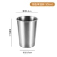 thumbnail image 4 of 4 pack 304 Stainless Steel Drinking Cup, 350ml Metal Tumbler, Reusable Single Wall Cup for Beer, Water, Juice, Home Kitchen and Outdoor Use, 4 of 10