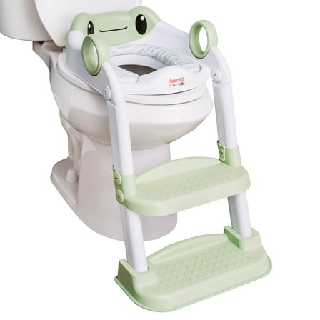 Hopscotch Lane Frog Character Step up Potty - Toddler Toilet Seat with Ladder, Children 12  Months