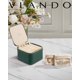 thumbnail image 2 of Joyero de viaje Vlando con 6 bolsillos de terciopelo verde, 2 of 7