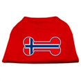thumbnail image 1 of Chemises Imprimées Drapeau Norvégien en Forme d'Os Rouge XS (8), 1 of 3