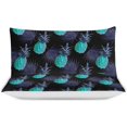 thumbnail image 3 of HAHDAXIA Pineapple Pattern Fruit Bedding Solid Comforter Set for All Seasons,3 Pieces(1 Comforter+2 Pillowcases),Soft Microfiber Bedding Set King(90"x90"), 3 of 7