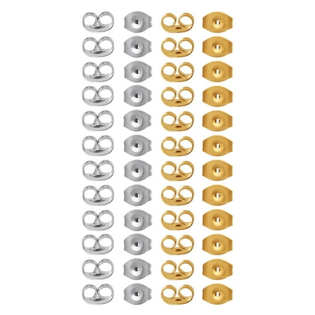 Body Jewelry Women's Stainless Steel Butterfly Wing Earring Back, 24 Pieces