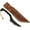 Brown, variant on Mythrojan Twisted Railroad Spike Knife Hand Forged Rail Knife with Sheath