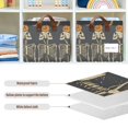 thumbnail image 4 of Yayeee Foldable Storage Basket for Shelves with Handles Waterproof Cloth Bins, Halloween Skeletons, 4 of 7