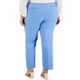 thumbnail image 2 of Anne Klein Womens High Rise Solid Straight Leg Pants, 2 of 2
