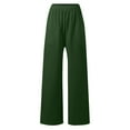 thumbnail image 5 of Women's High Waist Casual Drawstring Pants Basic Solid Color Trousers For Daily Wear Comfortable Pants For Spring Fall Winter Season, 5 of 5