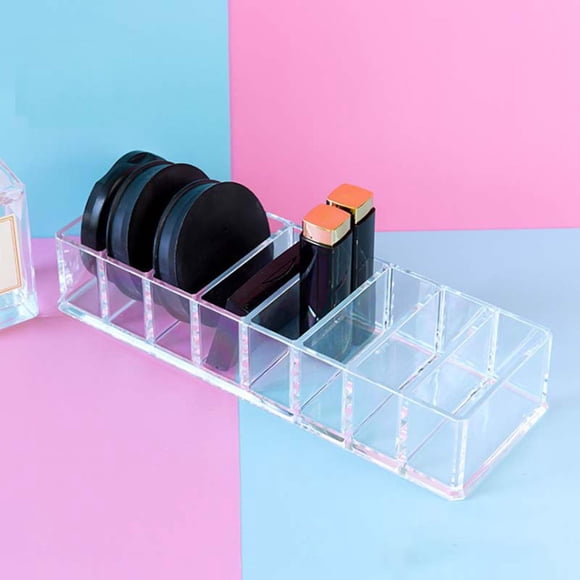 Organizador de Maquillaje Acrílico Shamjiam 8 Rejillas Almacenamiento de cosméticos acrílicos