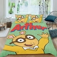 thumbnail image 2 of Arthur Conjunto de sábanas temático, trío de piezas, cómodo y amigable con la piel, diseño único, regalo de decoración para el hogar para familiares, amigos y fans,135cm *200cm, 2 of 6
