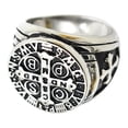 thumbnail image 2 of Anillo vintage de moda para hombre, decorativo, cómodo, resistente a la decoloración, anillo para hombre, número 8, 2 of 13