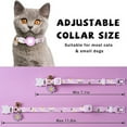 thumbnail image 4 of Collar de gato - Purple Little Daisy Airtag Cat Collar impermeable Airtag soporte hebilla de seguridad, collar de gato anti-asfixia, collar de gato personalizado, 4 of 5