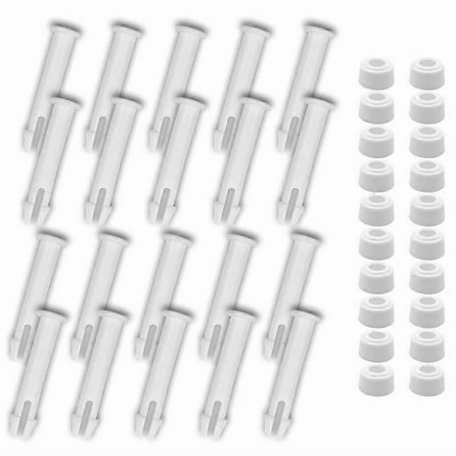 20 PCS Plastic Pool Joint Pins & 20 PCS Rubber Seals for -Swimming Pool Parts for 13 -24inch Metal Frame,2.36 inch