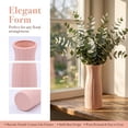 thumbnail image 2 of Unique Bargains Unbreakable Plastic Minimalist Geometric Vase Pink 3.5" x 3.5" x 9.4", 2 of 7