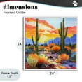 thumbnail image 4 of Stupell Industries Tropical Desert Splendor Cacti White Framed Giclee Art, 24 x 24, by John Jaster, 4 of 8