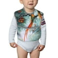 thumbnail image 6 of Zufioo Colorful Birds Pine Branch Print Toddler Adjustable Waterproof Bib, 11.6x15 Inch Feeding Bib Suitable for 6-24 Month Babies, 6 of 8