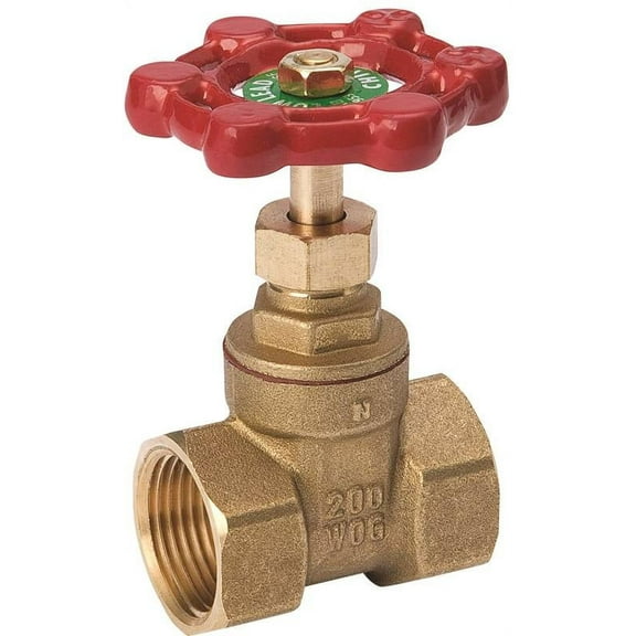 B&K Industries Brass Gate Valve - Low Lead, Compact - 3/4" FIP x 3/4" FIP