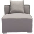 thumbnail image 3 of Zuo Sunproof Fabric,Aluminum Middle Chair Gray 703856, 3 of 13