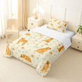 thumbnail image 2 of Homewish Golden Retriever Animal Twin Comforter Sets,Dog Paws Bone Bedding Set,Yellow,Reversible,2-Piece,1 Comforter and 1 Pillowcase, 2 of 7