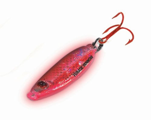 Northland FMS3-93 Forage Minnow Spoon, 1/8oz Super-Glo Redfish 1Cd
