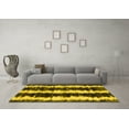 thumbnail image 3 of Ahgly Company Machine Washable Indoor Rectangle Abstract Yellow Contemporary Area Rugs, 2' x 5', 3 of 4